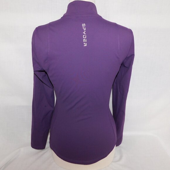 Spyder Active Wear Womens S Purple Full Zip Fitted Athletic Jacket - Picture 8 of 10